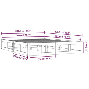 Giroletto Miele 200x200 cm in Legno Massello 820819