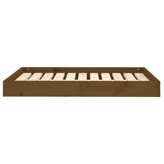 Cuccia per Cani Ambrata 91,5x64x9 cm in Legno Massello di Pino 820864