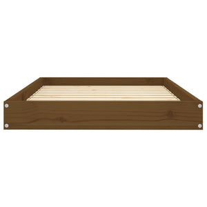 Cuccia per Cani Ambrata 91,5x64x9 cm in Legno Massello di Pino 820864