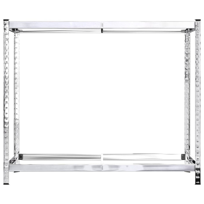 Portapneumatici a 2 Livelli Argento 110x40x110 cm in Acciaio 152891