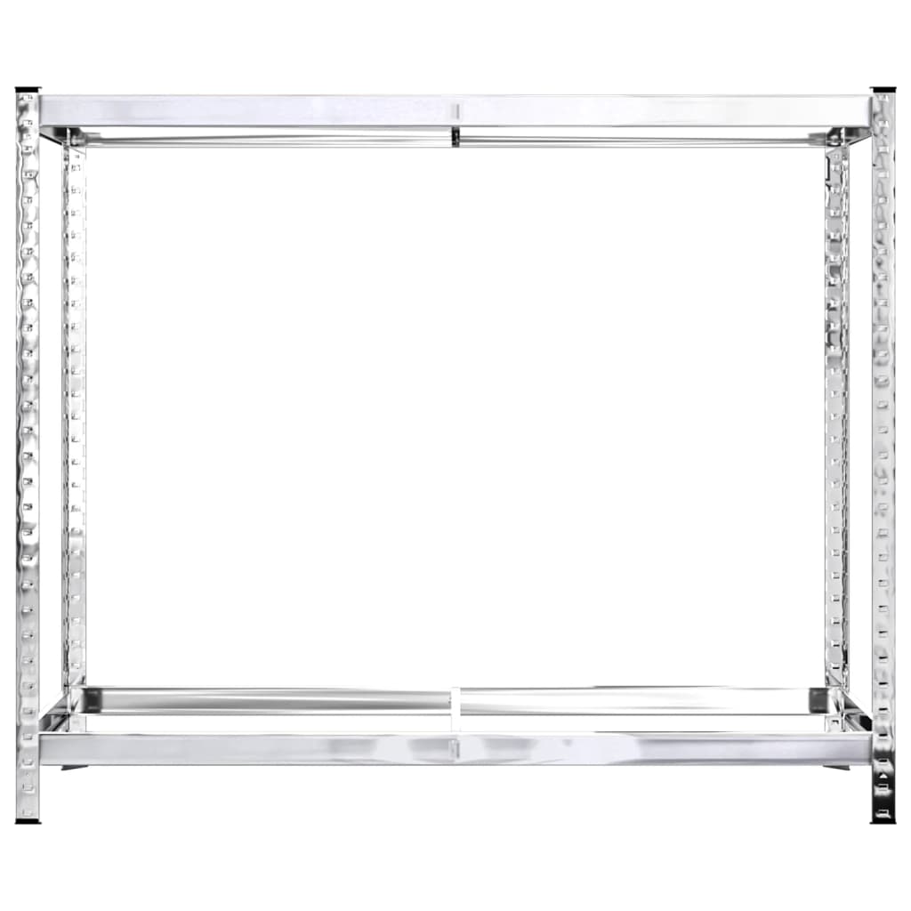 Portapneumatici a 2 Livelli 2pz Argento 110x40x110cm in Acciaio cod mxl 44183