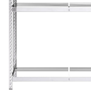 Portapneumatici a 2 Livelli Argento 110x40x180 cm in Acciaio cod mxl 53375