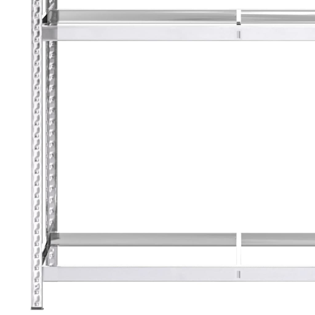 Portapneumatici a 2 Livelli Argento 110x40x180 cm in Acciaio 152893