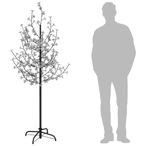 Albero di Ciliegio con 200 LED Bianco Caldo 180 cm cod mxl 67932