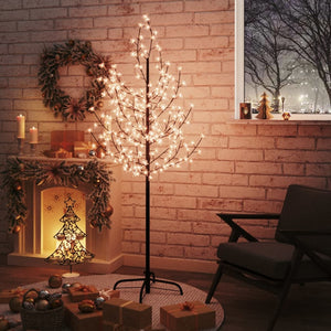 Albero di Ciliegio con 200 LED Bianco Caldo 180 cm cod mxl 67932