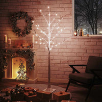 Betulla con LED Bianco Caldo 96 LED 180 cm 345144