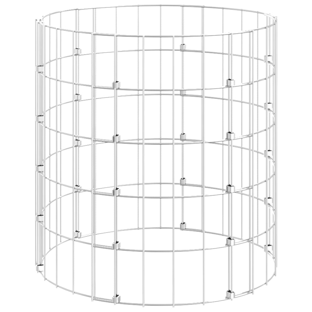 Compostiera da Giardino Ø50x50 cm in Acciaio Zincato cod mxl 54400