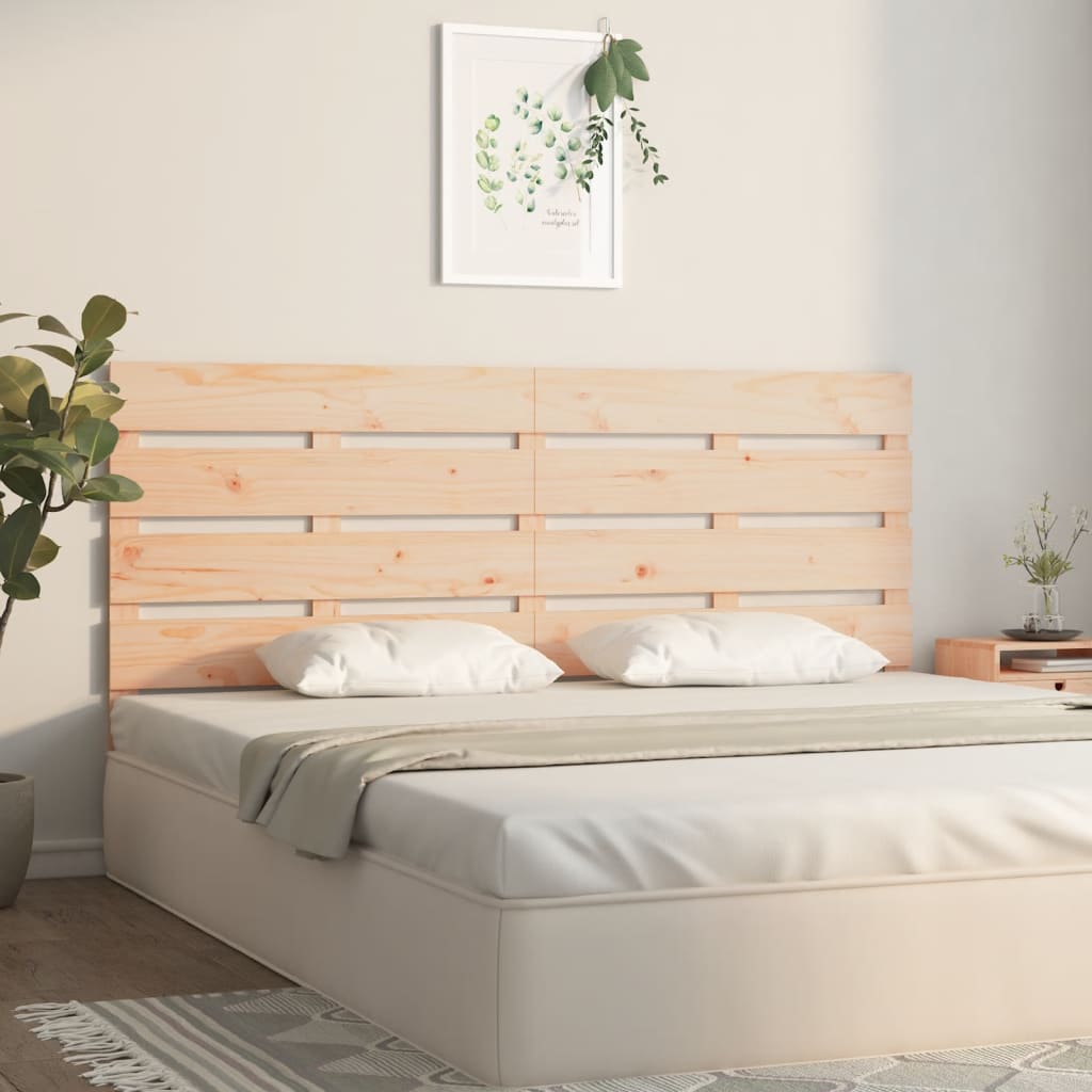 Testiera per Letto 120x3x80 cm in Legno Massello di Pino 821337