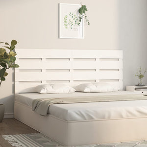 Testiera per Letto Bianco 150x3x80 cm in Legno Massello di Pino cod mxl 71202