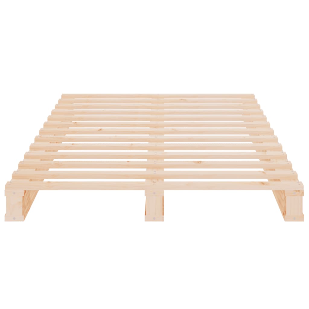 Letto a Pallet 100x200 cm in Legno Massello di Pino 821382