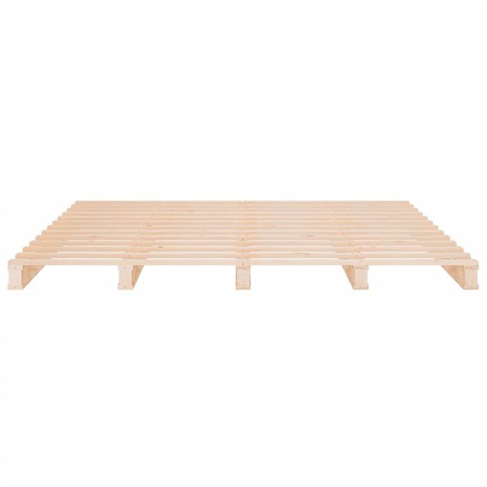 Letto a Pallet 150x200 cm Legno Massello di Pino 5FT King Size 821397