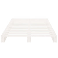 Letto a Pallet Bianco 75x190 cm Massello Pino 2FT6 Small Single 821418