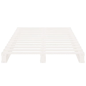 Letto a Pallet Bianco 75x190 cm Massello Pino 2FT6 Small Single 821418