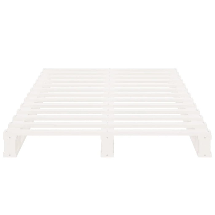 Letto a Pallet Bianco 75x190 cm Massello Pino 2FT6 Small Single 821418