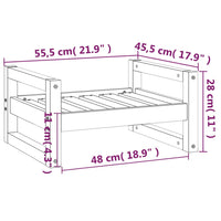 Cuccia per Cani Grigia 55,5x45,5x28cm in Legno Massello di Pino