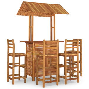 Set da Bar per Giardino 5 pz in Legno Massello di Acacia cod mxl 43199