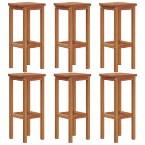 Set da Bar per Giardino 7 pz in Legno Massello di Acacia cod mxl 41294