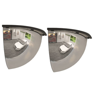 Specchi Quarto di Cupola per Traffico 2 pz Ø30 cm in Acrilicocod mxl 103226