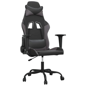 Sedia da Gaming Massaggiante Nero e Grigio in Similpellecod mxl 89906