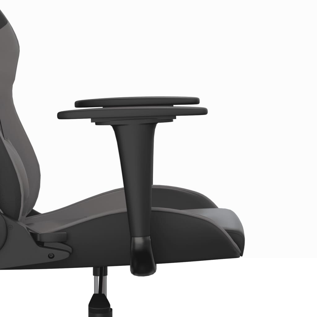 Sedia da Gaming Massaggiante Nero e Grigio in Similpelle 345403