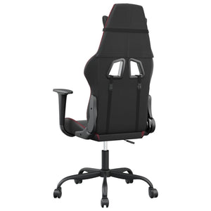 Sedia Gaming Massaggio Nero e Rosso Vino in Similpelle 345406