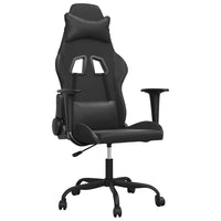 Sedia da Gaming Massaggiante Nera in Similpelle 345407