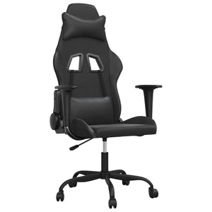 Sedia da Gaming Massaggiante Nera in Similpelle 345407