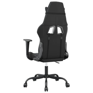 Sedia da Gaming Massaggiante Nera in Similpelle 345407