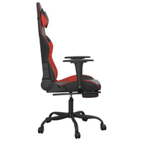 Sedia da Gaming Massaggio Poggiapiedi Nero e Rosso Similpelle cod mxl 65025