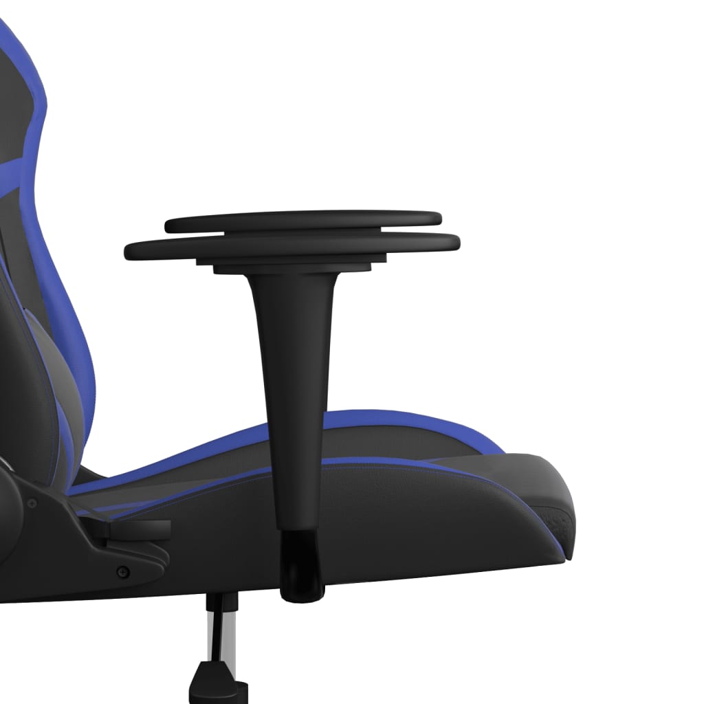 Sedia da Gaming Massaggiante Nero e Blu in Similpelle 345423