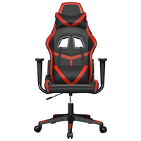 Sedia da Gaming Massaggiante Rosso e Nero in Similpelle 345424