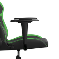 Sedia da Gaming Massaggiante Nero e Verde in Similpelle 345426