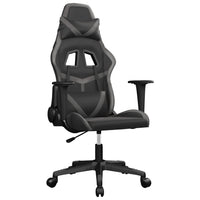 Sedia da Gaming Massaggiante Nero e Grigio in Similpelle 345427