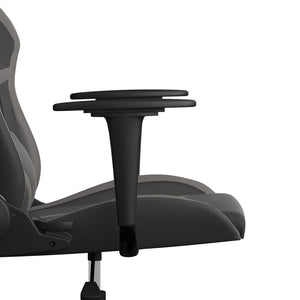 Sedia da Gaming Massaggiante Nero e Grigio in Similpelle 345427