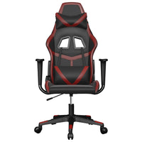 Sedia Gaming Massaggio Nero e Rosso Vino in Similpelle 345430