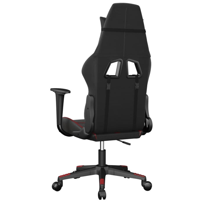 Sedia Gaming Massaggio Nero e Rosso Vino in Similpelle 345430