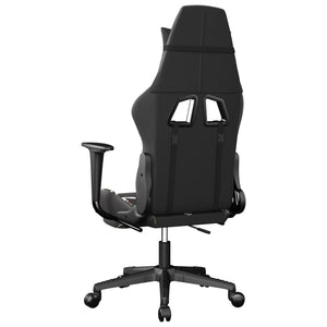 Sedia Gaming Massaggio Poggiapiedi Nero e Mimetico Similpelle cod mxl 71861