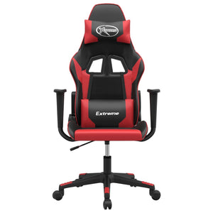 Sedia da Gaming Massaggiante Rosso e Nero in Similpelle 345446