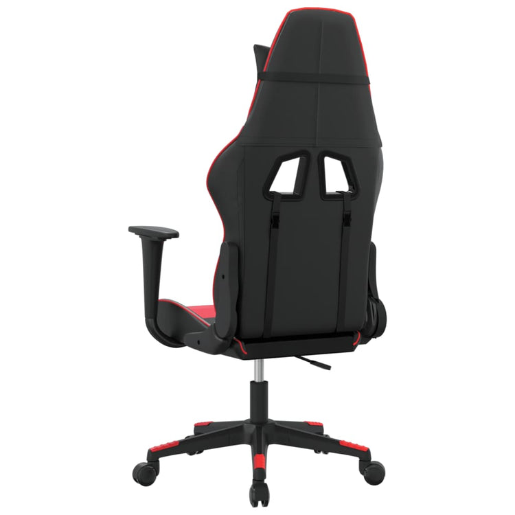 Sedia da Gaming Massaggiante Rosso e Nero in Similpelle 345446