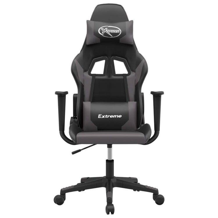 Sedia da Gaming Massaggiante Nero e Grigio in Similpellecod mxl 112405