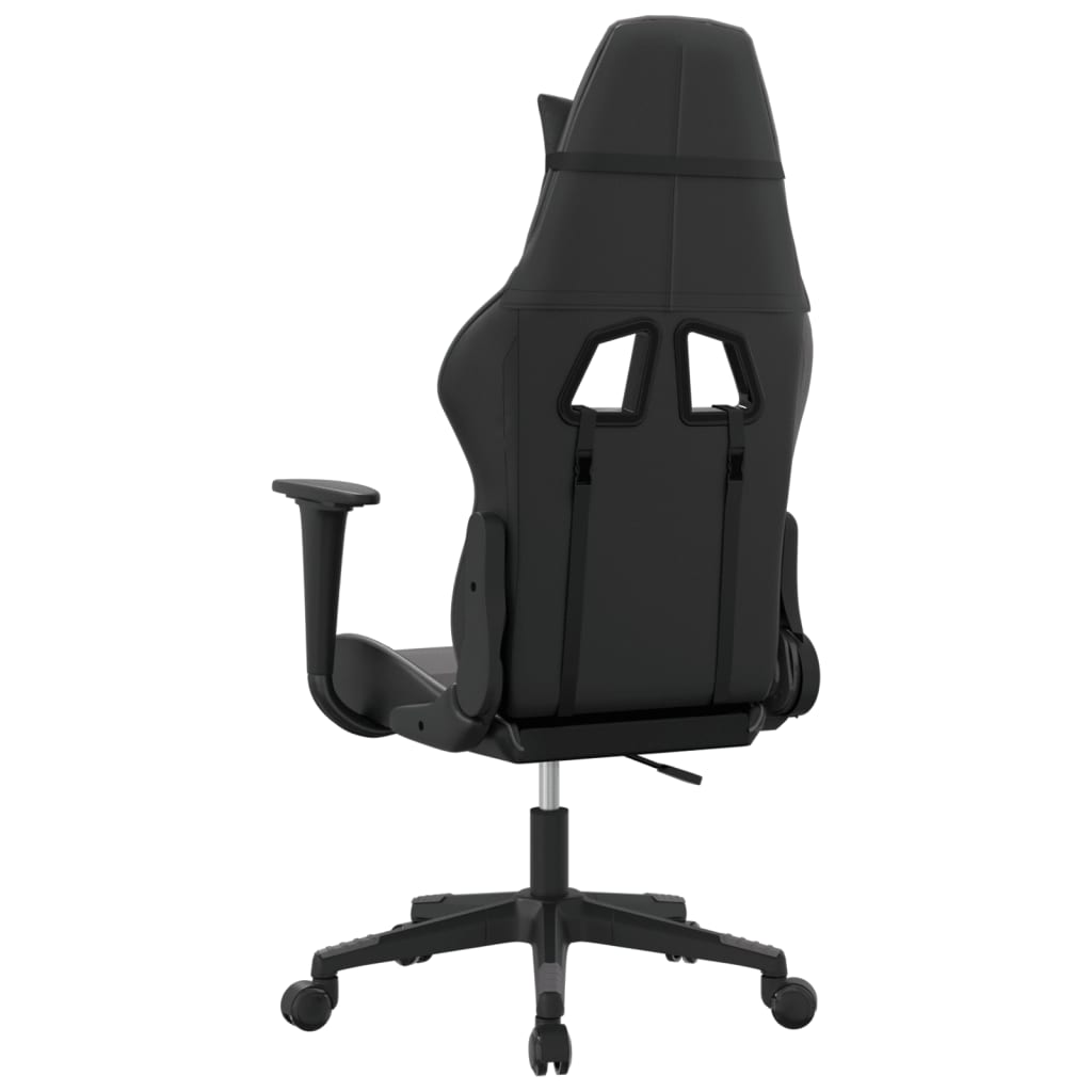 Sedia da Gaming Massaggiante Nero e Grigio in Similpelle 345449