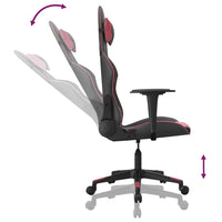 Sedia Gaming Massaggio Nero e Rosso Vino in Similpelle 345452