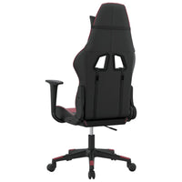 Sedia Gaming Massaggio Nero e Rosso Vino in Similpelle 345452