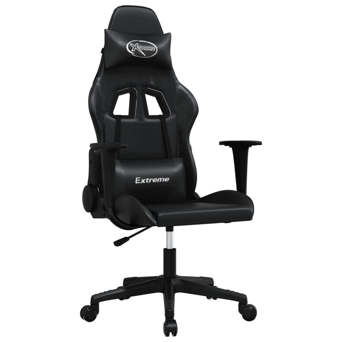 Sedia da Gaming Massaggiante Nera in Similpelle 345453