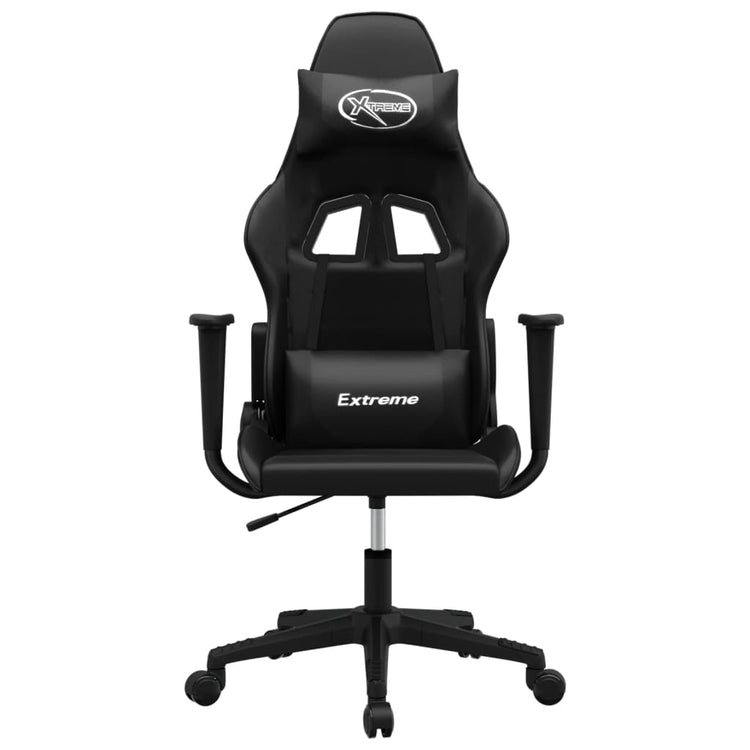 Sedia da Gaming Massaggiante Nera in Similpelle 345453