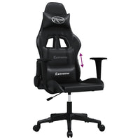 Sedia da Gaming Massaggiante Nera in Similpelle 345453