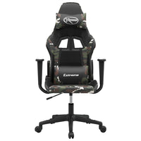 Sedia da Gaming Massaggiante Nero e Mimetico in Similpellecod mxl 112070