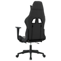 Sedia Gaming Massaggio Poggiapiedi Nero e Mimetico Similpelle 345468