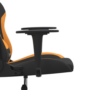 Sedia da Gaming Nero e Arancione in Tessuto 345474