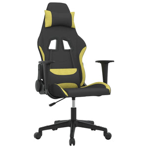 Sedia da Gaming Nero e Verde Chiaro in Tessutocod mxl 101939